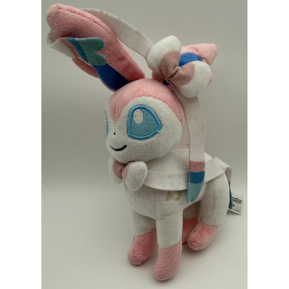 Pokemon Center Sylveon Plush 2017 Pink White Fairy‎ Type Eeveelution FTTA0049
